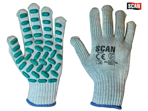 Scan - Vibration Resistant Latex Foam Gloves - Large (Size 9)