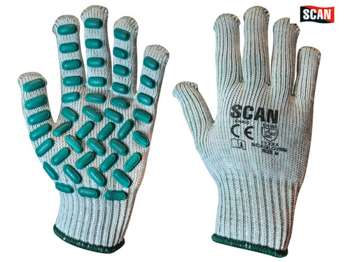 Scan - Vibration Resistant Latex Foam Gloves - Medium (Size 8)
