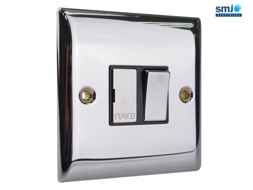 SMJ - Fused Switched Spur 13A Chrome