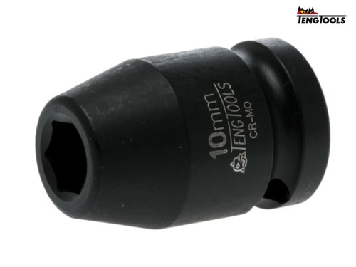 Teng - Impact Socket Hexagon 6 Point 1/2in Drive 10mm