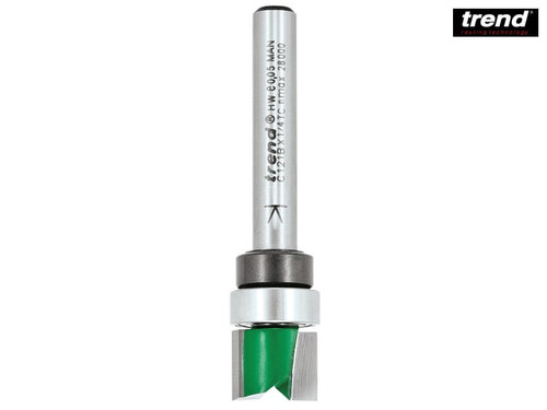 Trend - C121B x 1/4 TC Bearing Guided Template Profile Cutter 12.7mm x 9.5mm