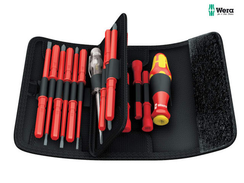 Wera - Kraftform VDE Kompakt Interchangeable Screwdriver Set of 18 SL/PH/PZ/SB