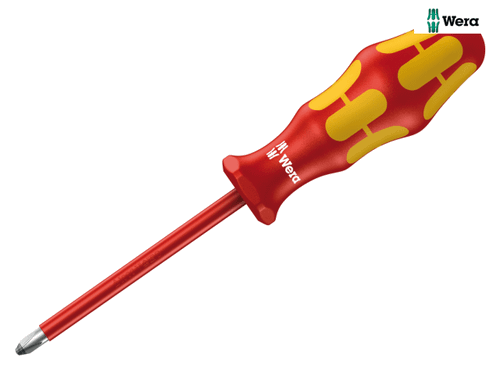Wera - Kraftform Plus 165i VDE Insulated Screwdriver Pozidriv Tip PZ3 x 150mm