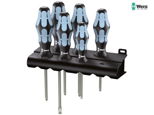 Wera - Kraftform Plus Stainless Steel Screwdriver Set, 6 Piece SL/PH/PZ
