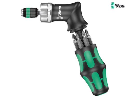 Wera - KK Pistol RA High Torque Ratchet Screwdriver & 6 Bits