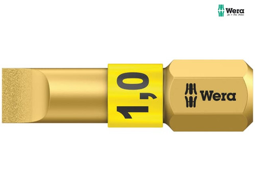 Wera - 800/1 BDC BiTorsion Slotted Bit 5.5mm Diamond Coated 25mm Pack 10