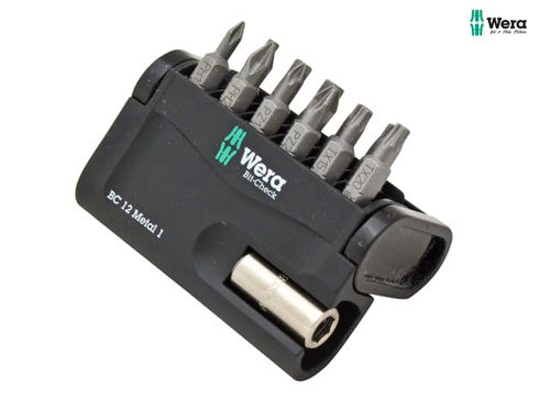 Wera - Bit-Check 12 Metal Bit Set of 12 PZ PH TX Hex
