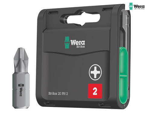 Wera - Bit-Box 20 H Extra Hard PH2 x 25mm 20 Piece