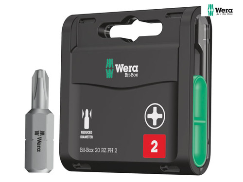 Wera - Bit-Box 20 Drywall Tough Bits PH2 Drywall x 25mm 20 Piece