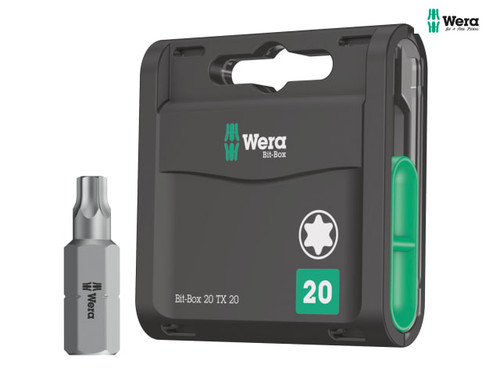 Wera - Bit-Box 20 H Extra Hard Bits TX20 x 25mm 20 Piece