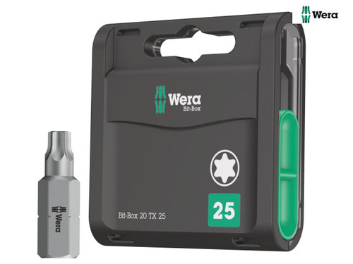 Wera - Bit-Box 20 H Extra Hard Bits TX25 x 25mm 20 Piece