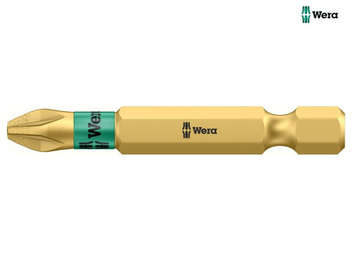 Wera - 855/4 BDC BiTorsion Pozidriv PZ1 Bit Diamond Coated Tip 50mm Pack 5