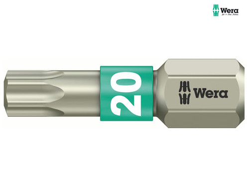 Wera - 3867/1 TS Torx TX20 Torsion Stainless Steel Insert Bit 25mm