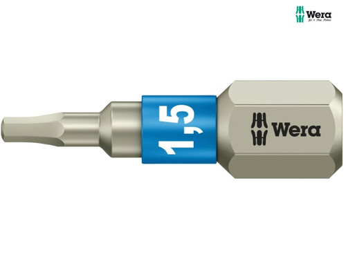 Wera - 3840/1 TS Torsion Stainless Steel Insert Bit Hex 1.5 x 25mm