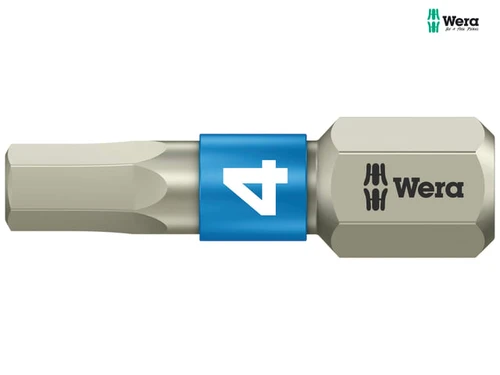 Wera - 3840/1 TS Torsion Stainless Steel Insert Bit Hex 4.0 x 25mm