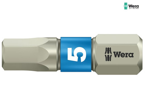 Wera - 3840/1 TS Torsion Stainless Steel Insert Bit Hex 5.0 x 25mm