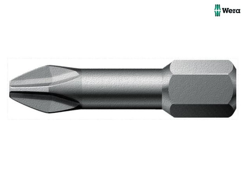 Wera - 851/1 TZ Phillips PH2 Insert Bit Extra Tough 25mm Carded Pack of 2