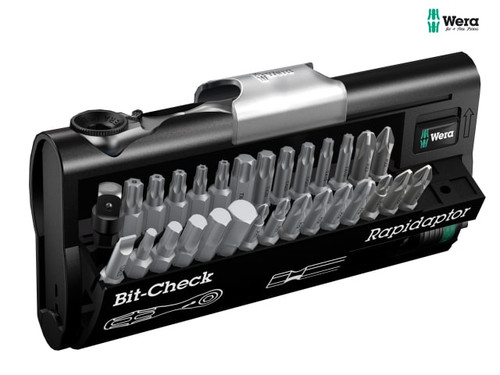 Wera - 8001A Bit Ratchet Bit Check Set 31 Piece Metric 1/4in Drive