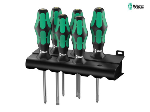 Wera - Kraftform 334/6 Lasertip Screwdriver Set, 6 Piece SL/PH