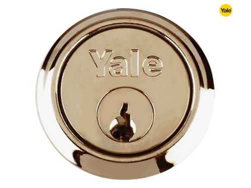 Yale Locks - P1109 Replacement Rim Cylinder & 2 Keys Chrome Finish Visi
