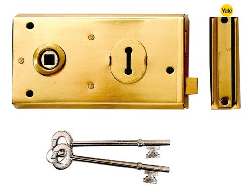 Yale Locks - P401 Rim Lock Black Finish 138 x 76mm Visi