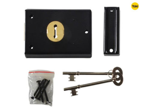 Yale Locks - P402 Rim Lock Black Finish 102 x 76mm Visi