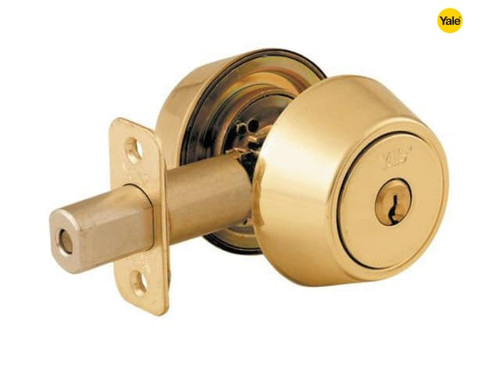 Yale Locks - P5211 Security Deadbolt Polished Brass