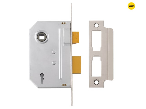 Yale Locks - PM320 3 Lever Mortice Sashlock Polished Chrome 65mm 2.5in