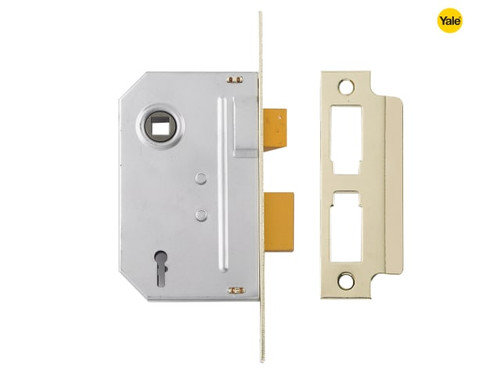 Yale Locks - PM320 3 Lever Mortice Sashlock Polished Brass 79mm 3in