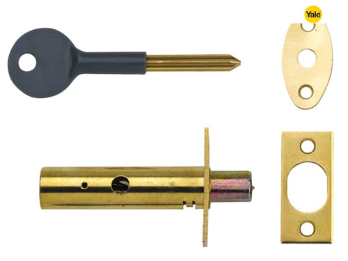 Yale Locks - PM444 Door Security Bolt Brass Finish Visi of 1