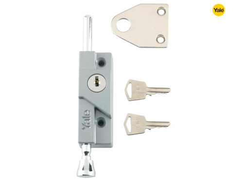 Yale Locks - 8K116 Multi-Purpose Door Bolt Silver Enamel Finish Visi