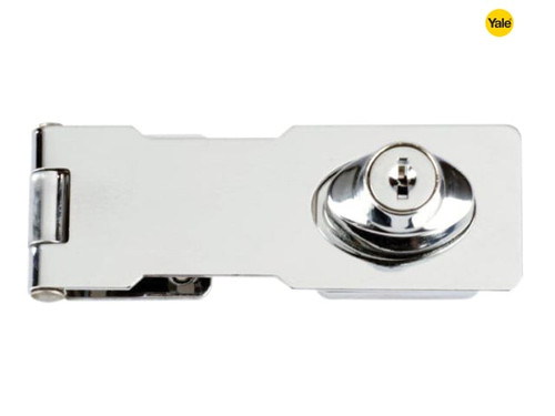 Yale Locks - Y116/115 Locking Hasp Chrome Plated 116mm