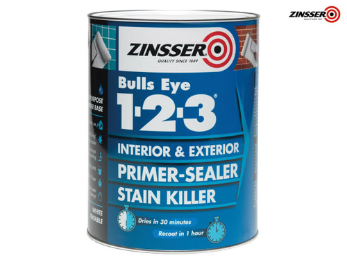 Zinsser - 123 Bulls Eye Primer & Sealer Paint 1 litre