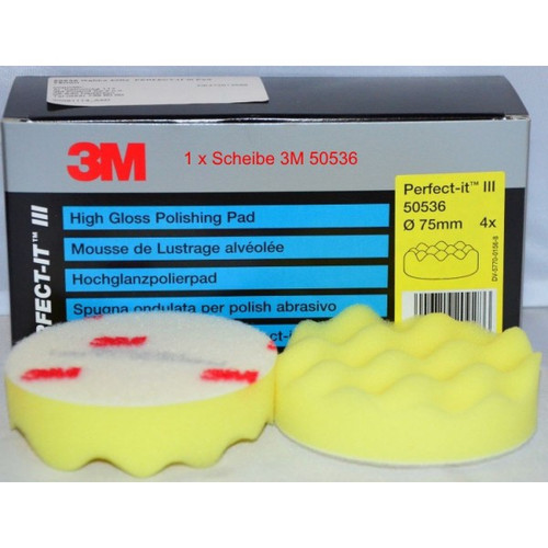 3M - PK 4 75MM YELLOW POLISHING PADS