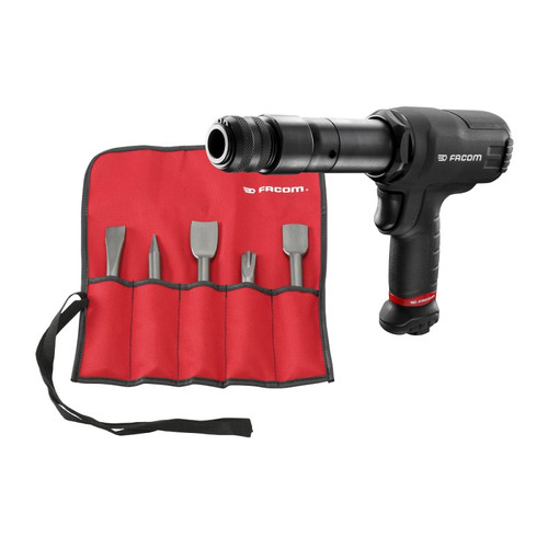 Facom Air Hammer Kit - Long Barrel Hammer with 5 Blades - V.336AH