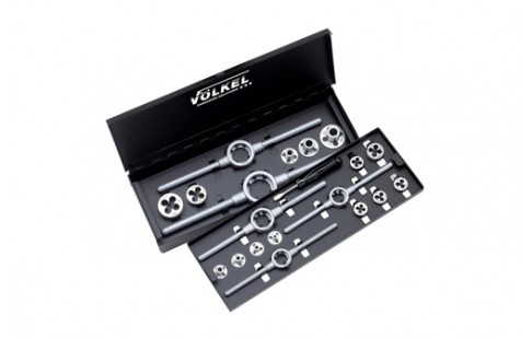 VOLKEL - M3-M12 HSS LEFT HAND DIN Die & Guide Set - VOL-49598
