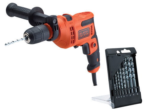 Black & Decker - BEH200TB Heritage Drill with Drill Bit Set 500W 240V