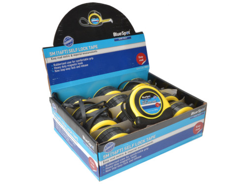 BlueSpot Tools - Tape 5m (12 Piece Display)