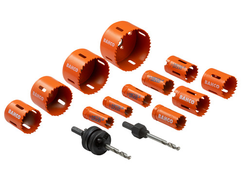 Bahco - Plumber's Bi-Metal Holesaw Set, 14 Piece