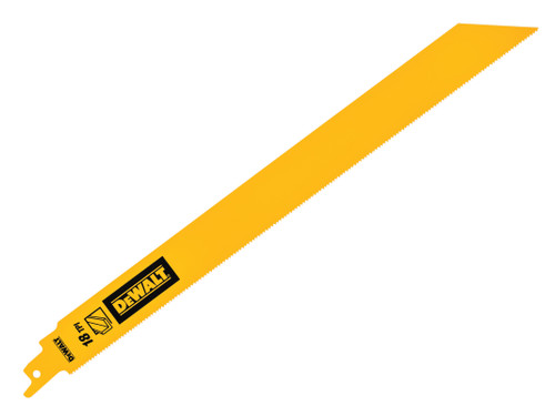 DeWALT - Bi-Metal 1in High Metal Reciprocating Blade 304mm x 18 TPI (Pack 5)