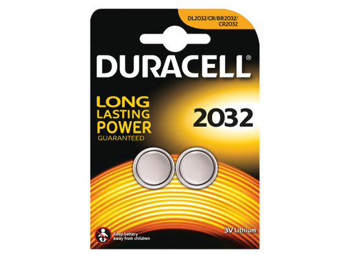 Duracell - CR2032 Coin Lithium Battery (Pack 2)