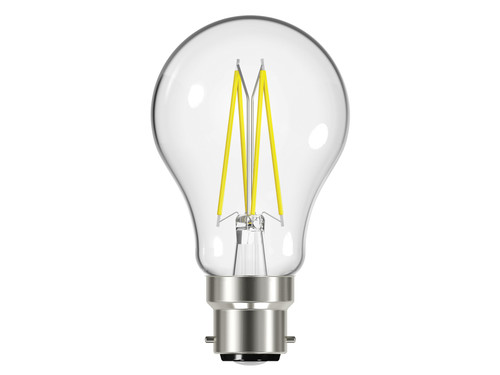 Energizer - LED BC (B22) GLS Filament Non-Dimmable Bulb, Warm White 470 lm 4.3W