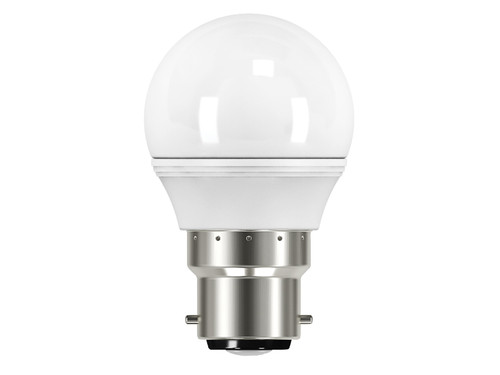 Energizer - LED BC (B22) Opal Golf Non-Dimmable Bulb, Warm White 470 lm 5.9W