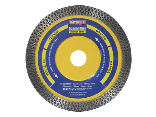 Faithfull Tools - Porcelain Diamond Blade 105 x 16mm