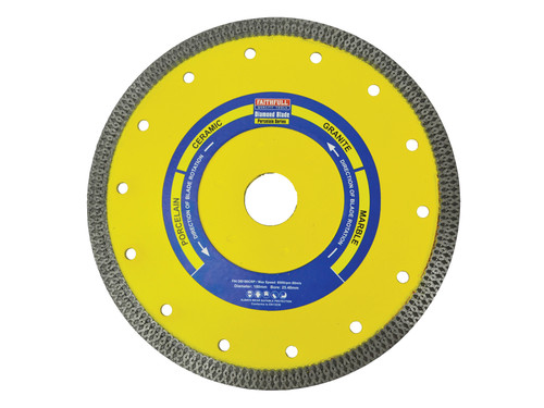 Faithfull Tools - Porcelain Diamond Blade 180 x 25.4mm