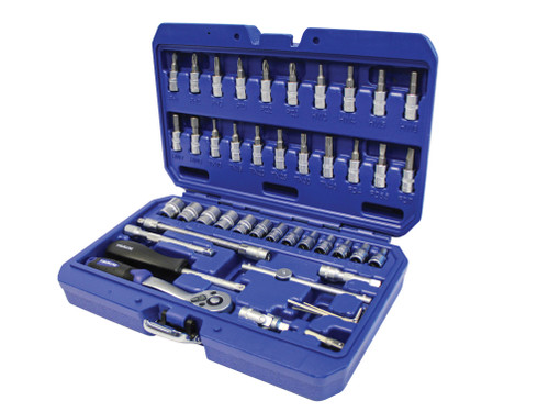 Faithfull Tools - Socket Set of 46 Metric 1/4in Drive