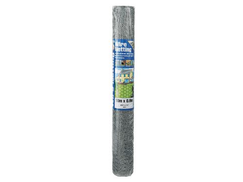 Gardman - Galvanised Wire Netting 13mm² Hexagon, 10 x 0.9m