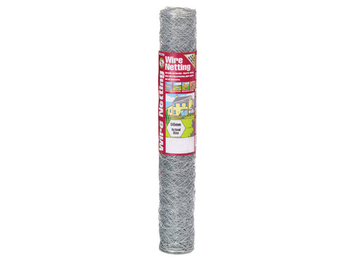 Gardman - Galvanised Wire Netting 50mm² Hexagon, 10 x 0.9m