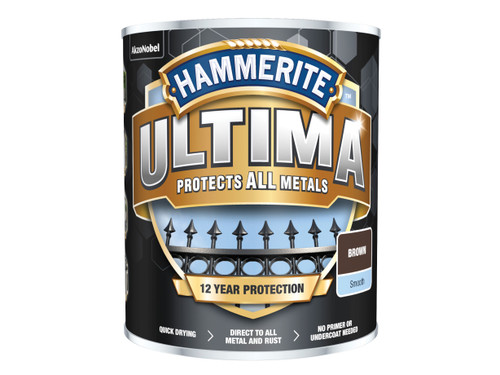 Hammerite - Ultima Metal Paint Smooth Brown 750ml