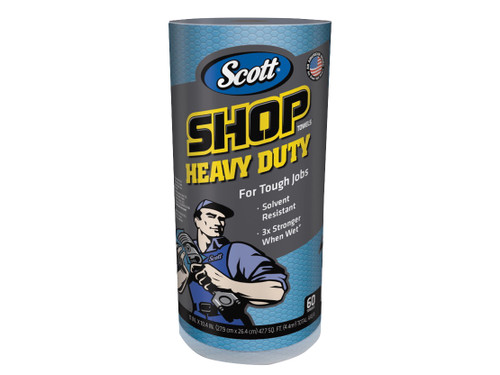 Kimberley Clarke - SCOTT® Blue Heavy-Duty Shop Cloth Roll